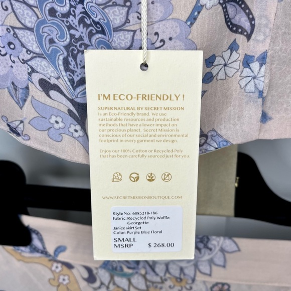 SUPER NATURAL by SECRET MISSION Janice Skirt Set NWT - Picture 7 of 14